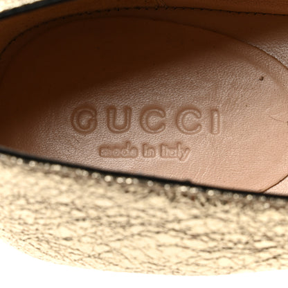 Gucci Galassia GG Marmont Fringe Flats 36.5 Platino 7 of 8