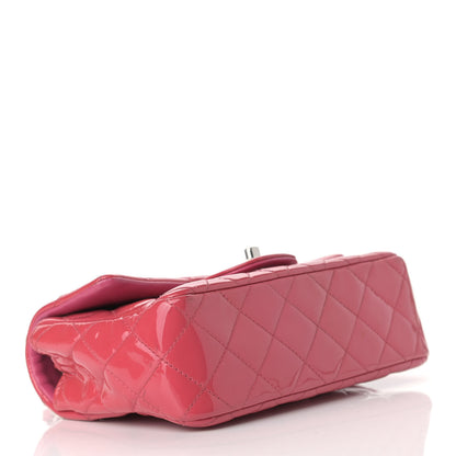Chanel Patent Calfskin Quilted Mini Rectangular Flap Pink 4 of 11