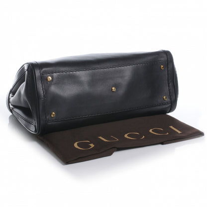 Gucci Leather Medium GG Running Tote Black 4 of 7