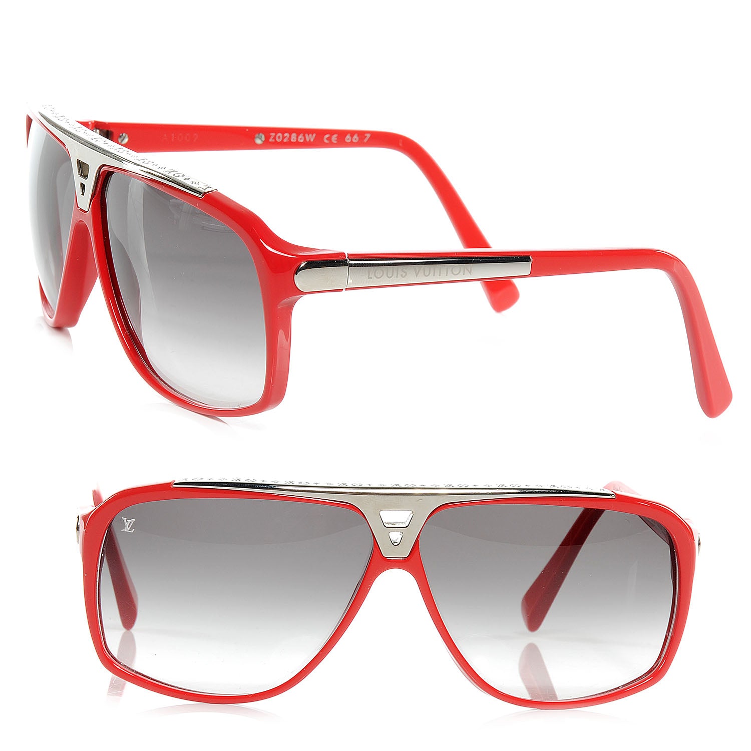 Louis Vuitton Evidence Sunglasses Red 1 of 5