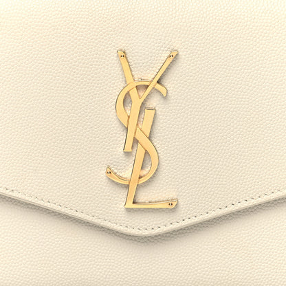 Saint Laurent Grain De Poudre Monogram Uptown Chain Wallet Crema Soft 12 of 14