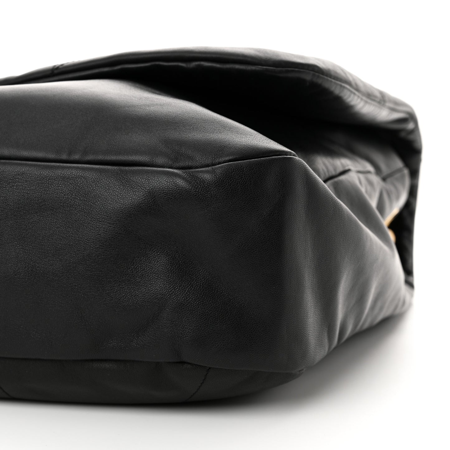 Lambskin Matelasse Monogram Large Jamie 4.3 Black