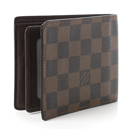 Louis Vuitton Damier Ebene Porte-Billets Mens Billfold Wallet 3 of 11