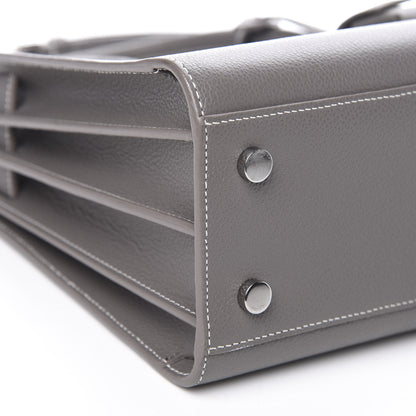 Saint Laurent Grained Calfskin Topstich Baby Sac De Jour Fog 9 of 13
