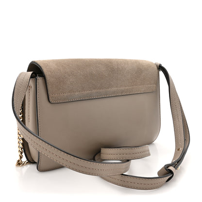 Chloe Suede Calfskin Small Faye Shoulder Bag Motty Grey 3 of 14
