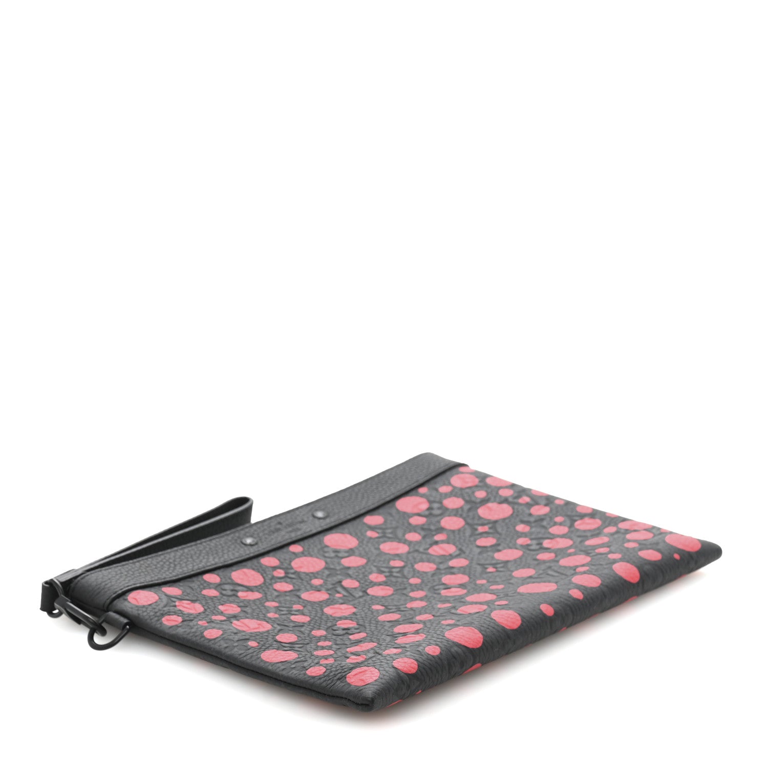 Louis Vuitton LV X YK Taurillon Monogram Pochette To-Go Black Red 4 of 9