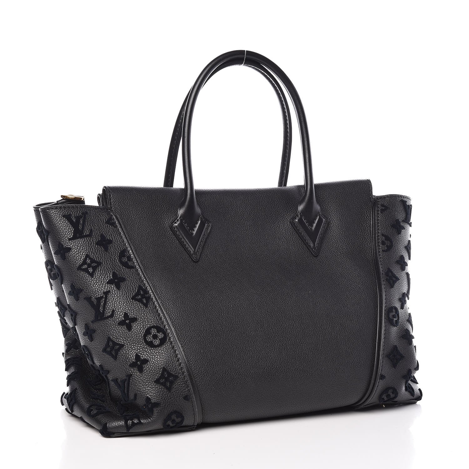 Louis Vuitton Veau Cachemire Tote W PM Black 3 of 9