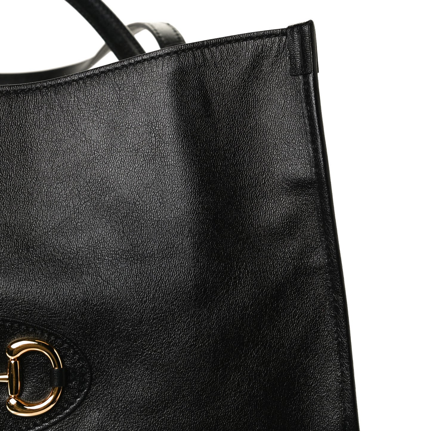New Sakai Calfskin Lux Horsebit 1955 Tote Bag Black