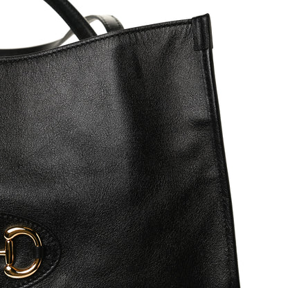 Gucci New Sakai Calfskin Lux Horsebit 1955 Tote Bag Black 14 of 14