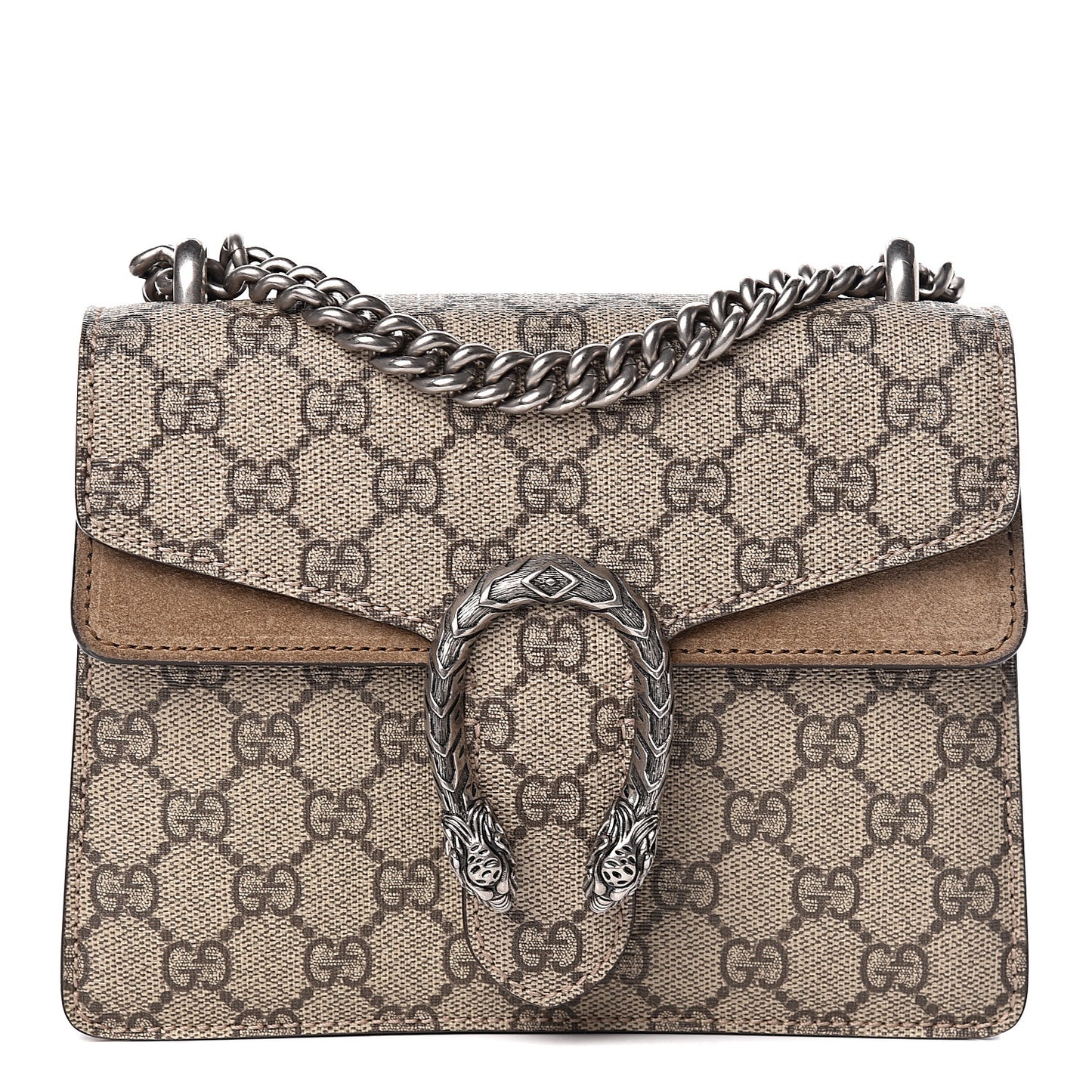 GG Supreme Monogram Mini Dionysus Shoulder Bag Taupe