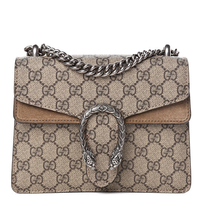 Gucci GG Supreme Monogram Mini Dionysus Shoulder Bag Taupe 1 of 10