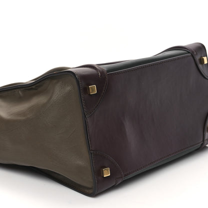 Celine Smooth Calfskin Mini Tri-Color Luggage Black 8 of 9