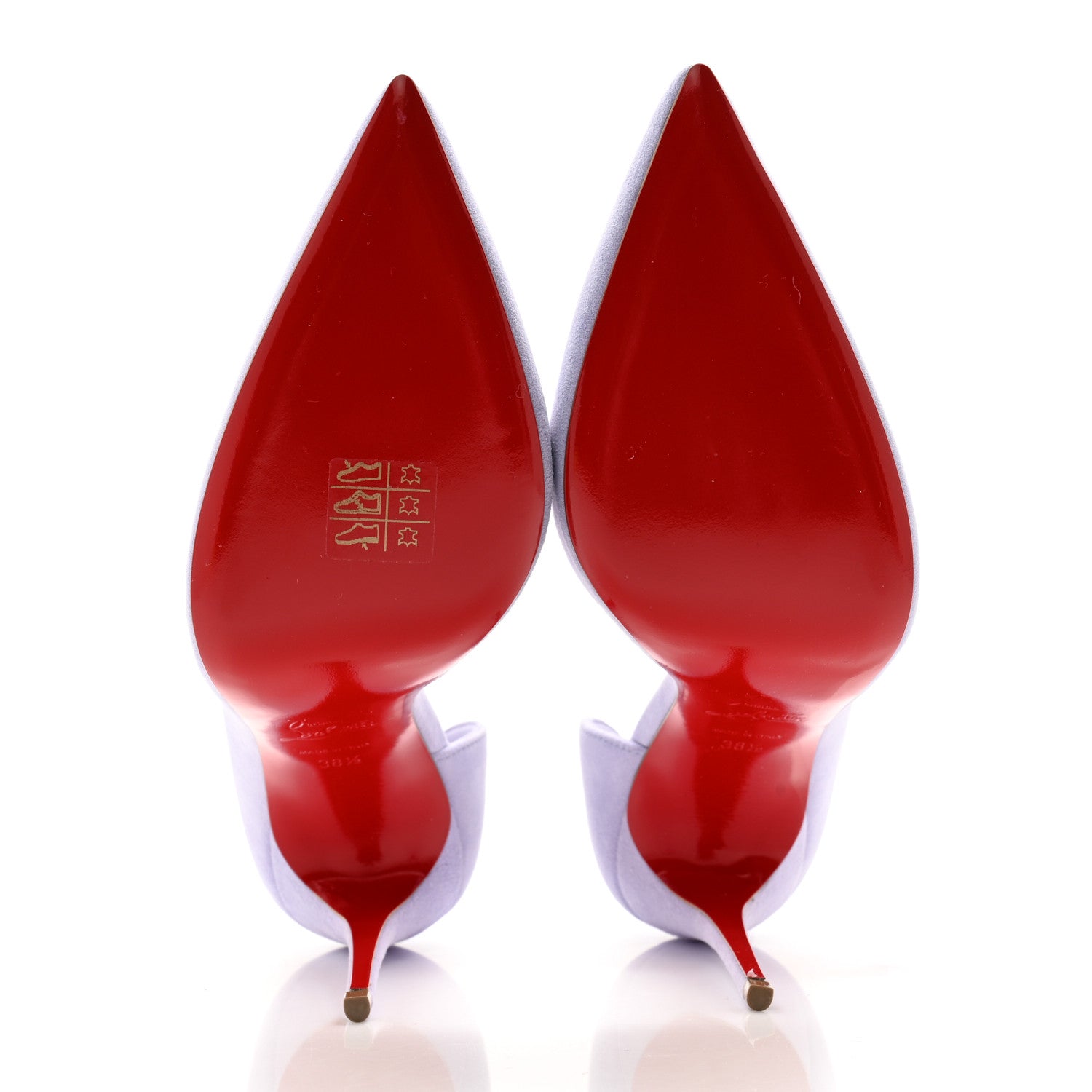 Christian Louboutin Suede Iriza 100 Pumps 38.5 Skylight 6 of 8