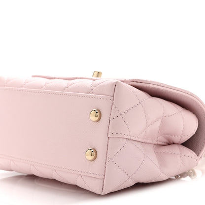 Chanel Caviar Quilted Extra Mini Coco Handle Flap Light Pink 10 of 10