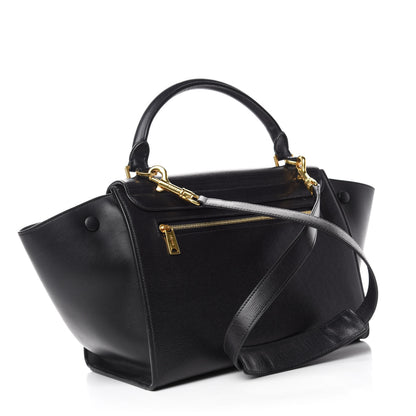 Celine Liege Calfskin Small Trapeze Black 3 of 9