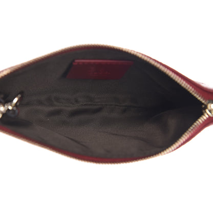Gucci Microguccissima Key Ring Coin Case Hibiscus Red 5 of 8