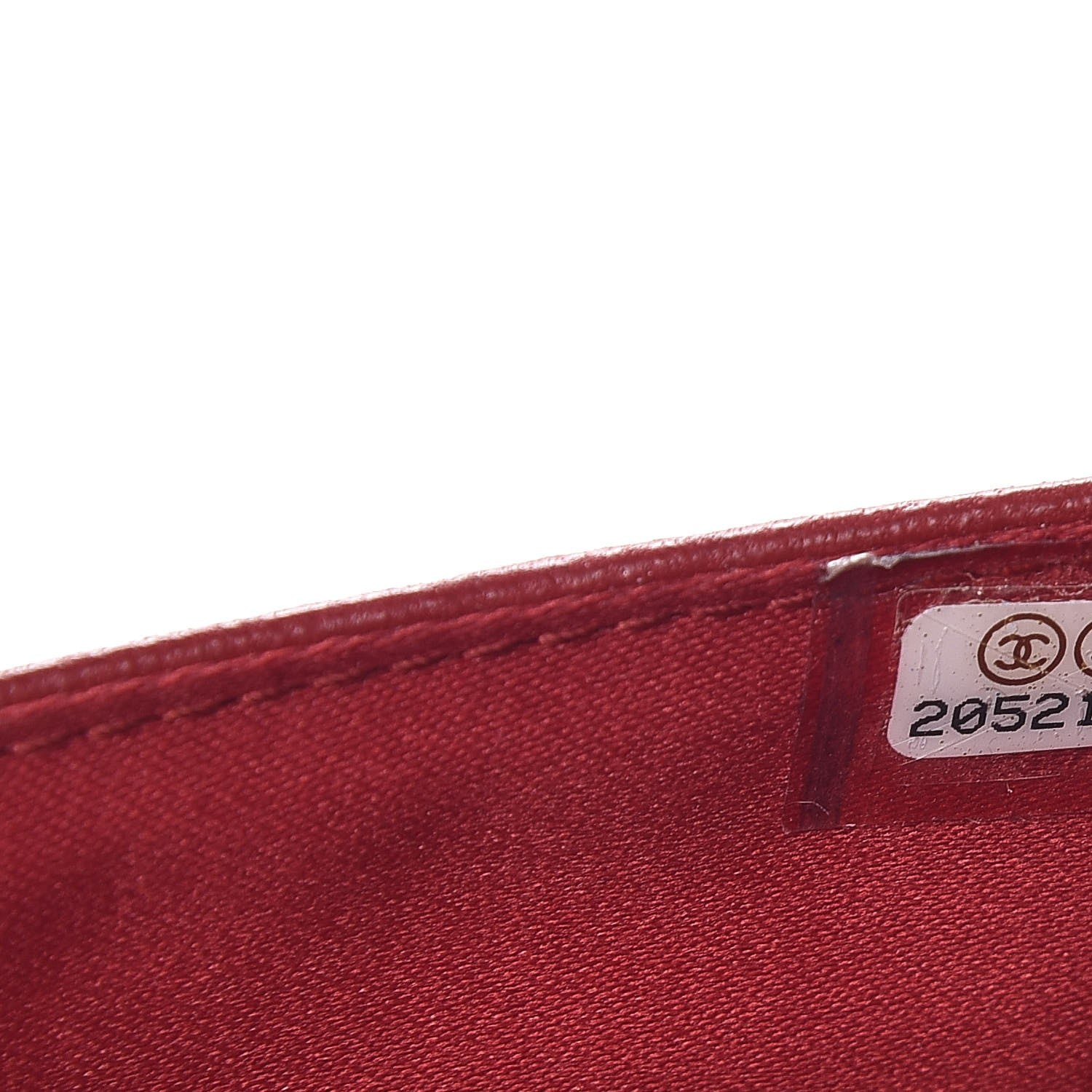 Chanel Lambskin Camellia Embossed Wallet On Chain WOC Dark Red 7 of 18