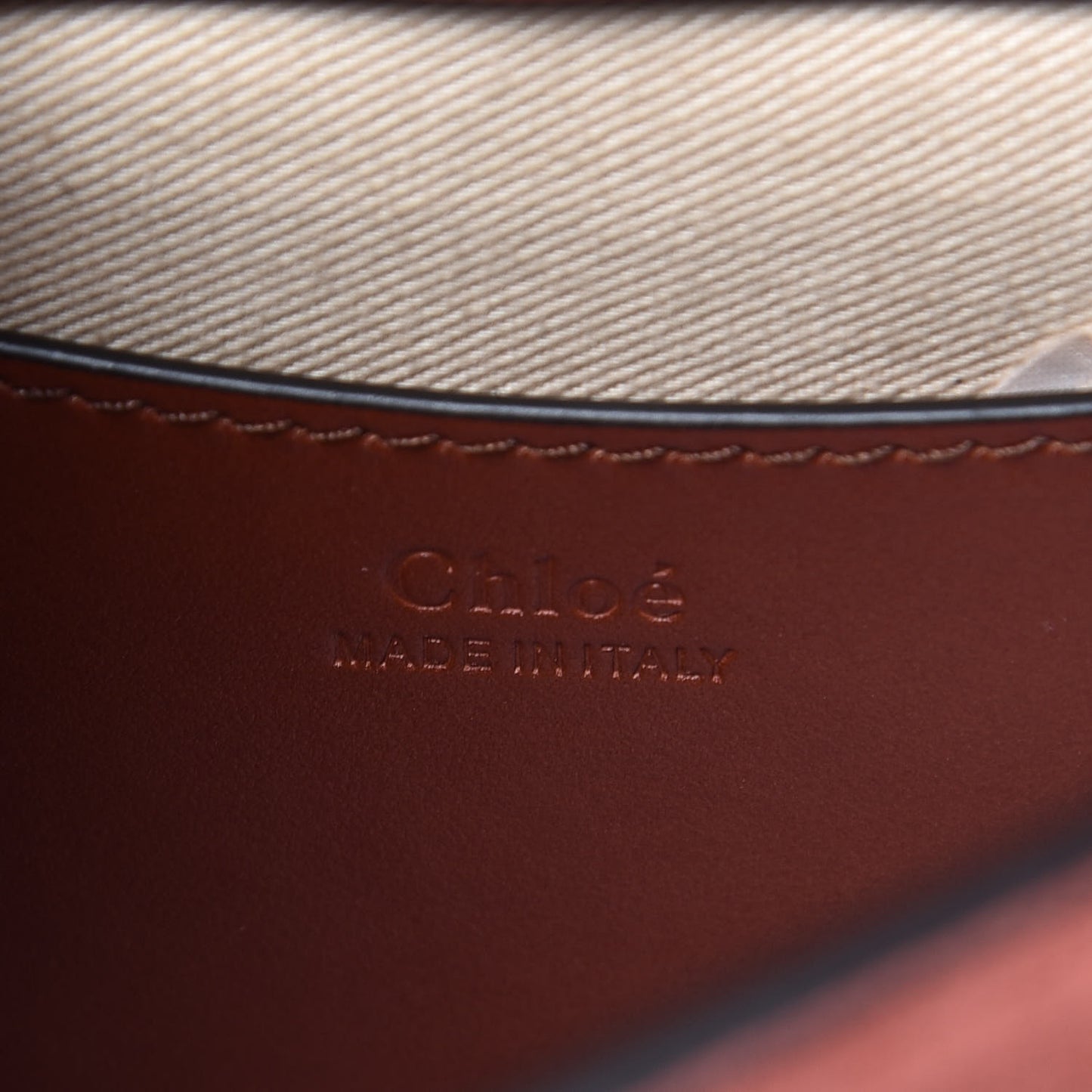 Calfskin Small Tess Bag Sepia Brown