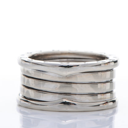 Bulgari 18K White Gold B.Zero1 Four-Band Ring 57 8 4 of 7