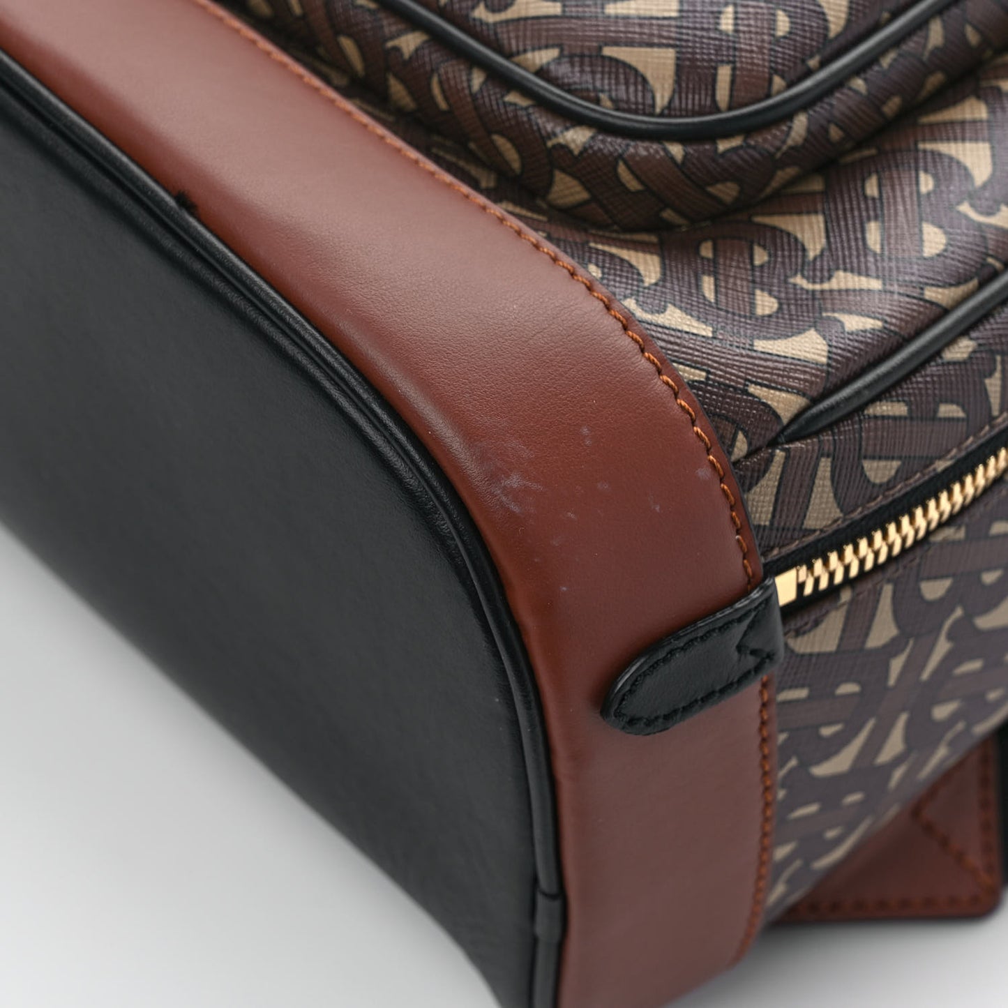 E-Canvas Monogram Rocco Backpack Bridle Brown