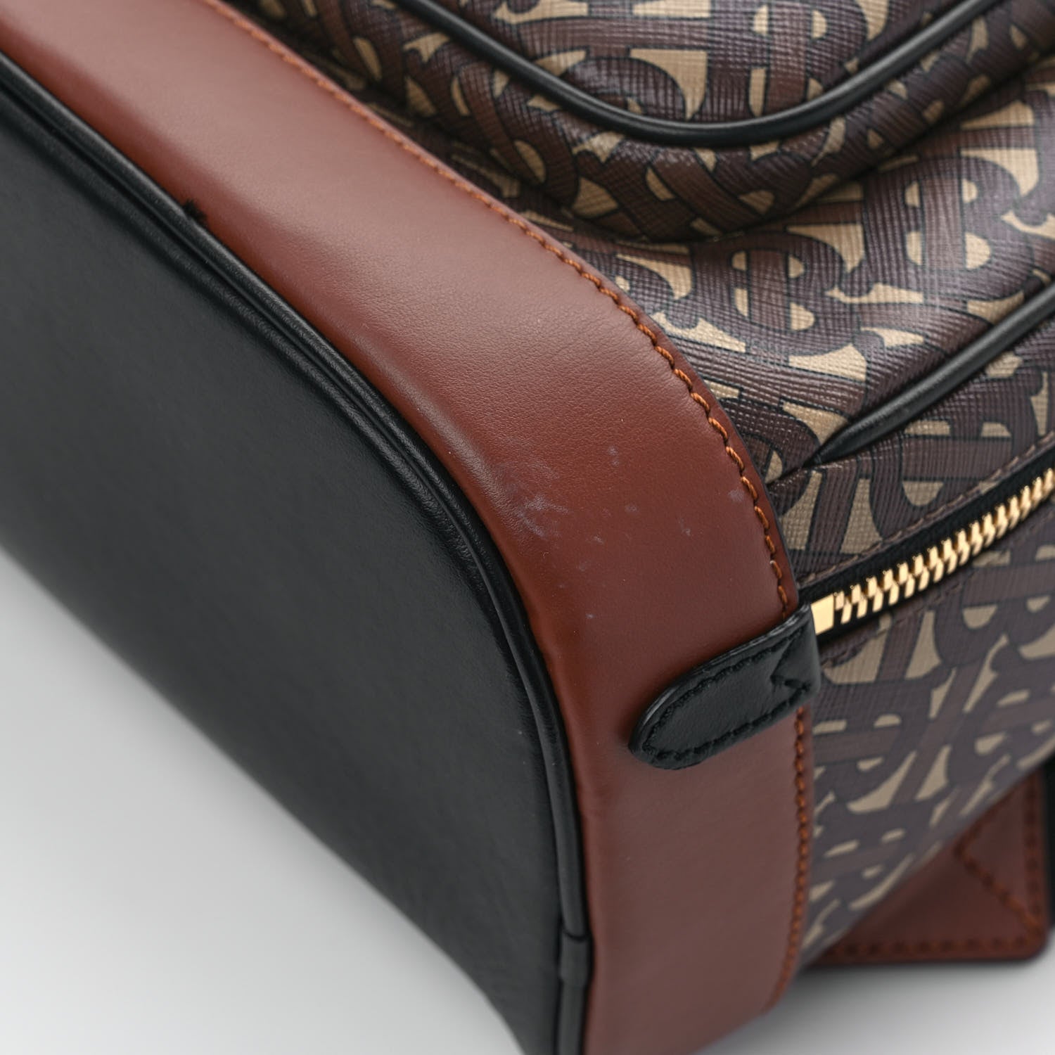Burberry E-Canvas Monogram Rocco Backpack Bridle Brown 12 of 13