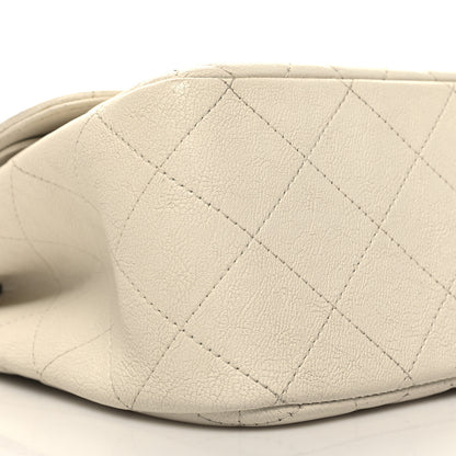 Chanel Calfskin Quilted Jumbo Double Flap White 9 of 10