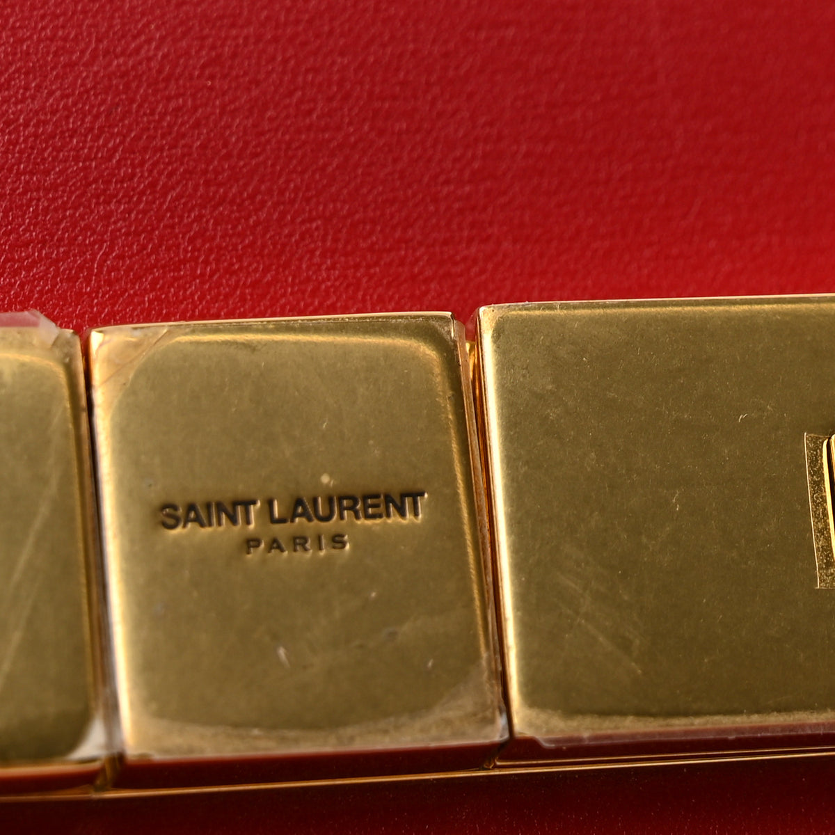 Saint Laurent Smooth Calfskin Manhattan Shoulder Bag Rouge Eros 13 of 14