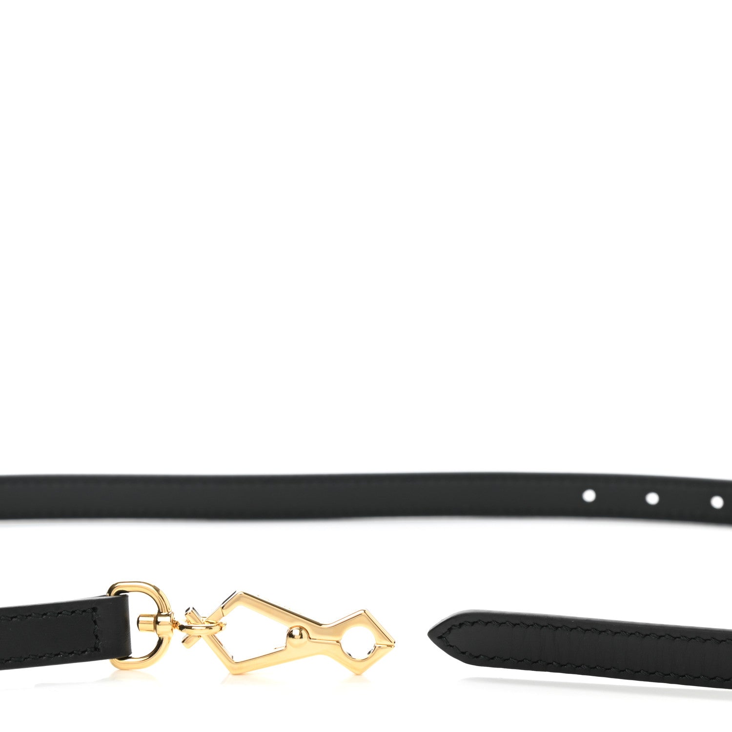 Gucci Calfskin 25mm Adjustable Shoulder Strap Black 3 of 6