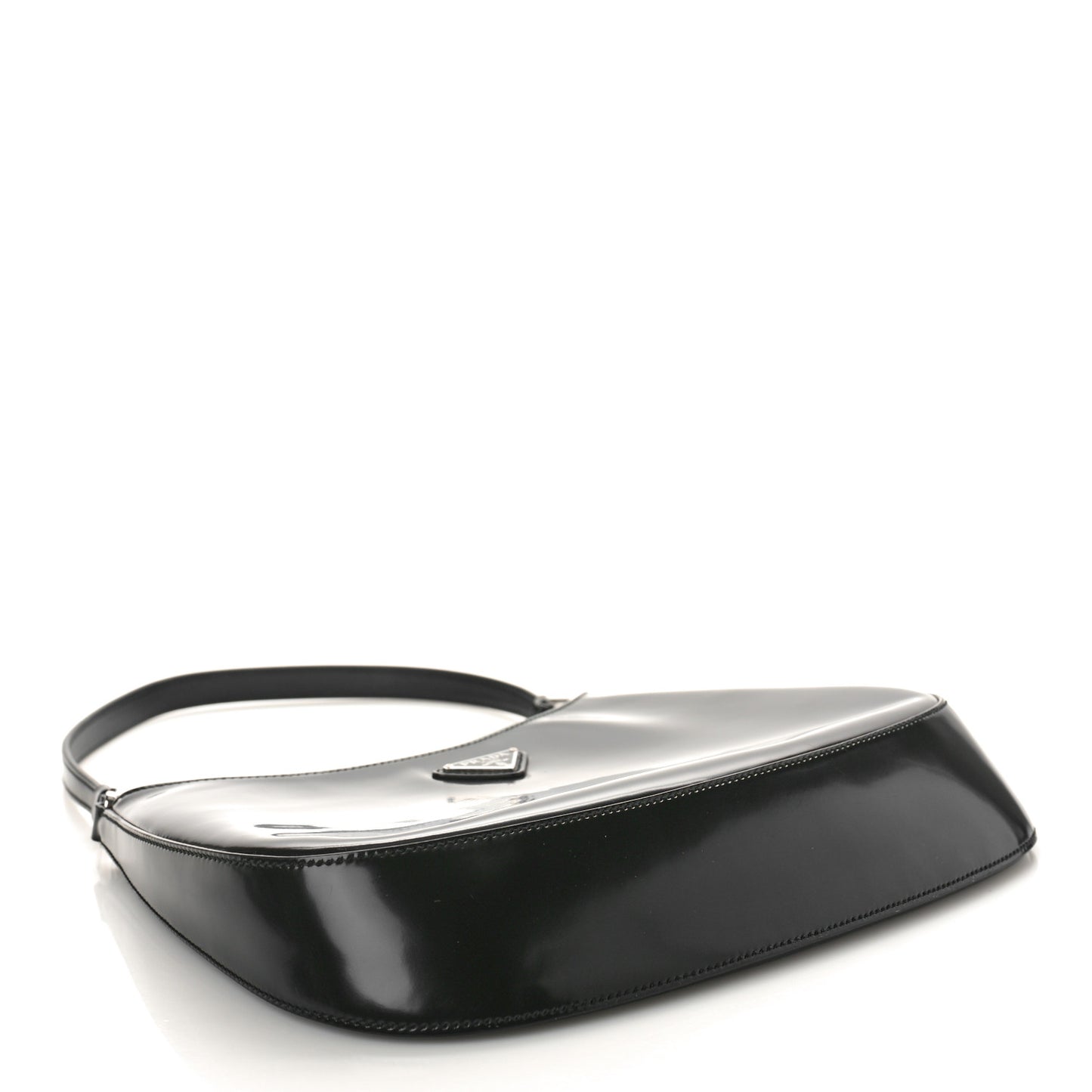 Spazzolato Cleo Shoulder Bag Black