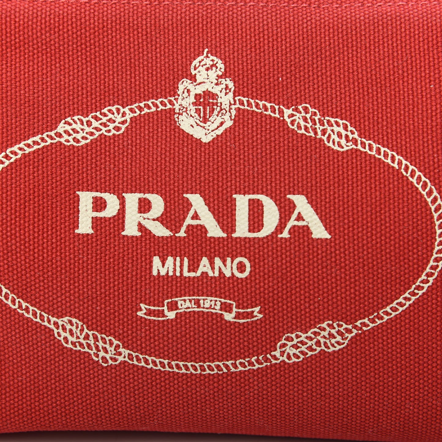 Canvas Canapa Logo Pouch Rosso