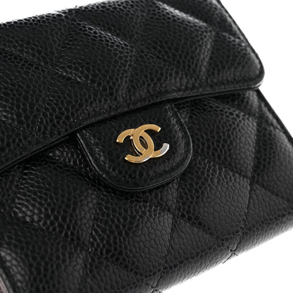 Chanel Caviar Quilted Compact Flap Wallet Black 11 of 12
