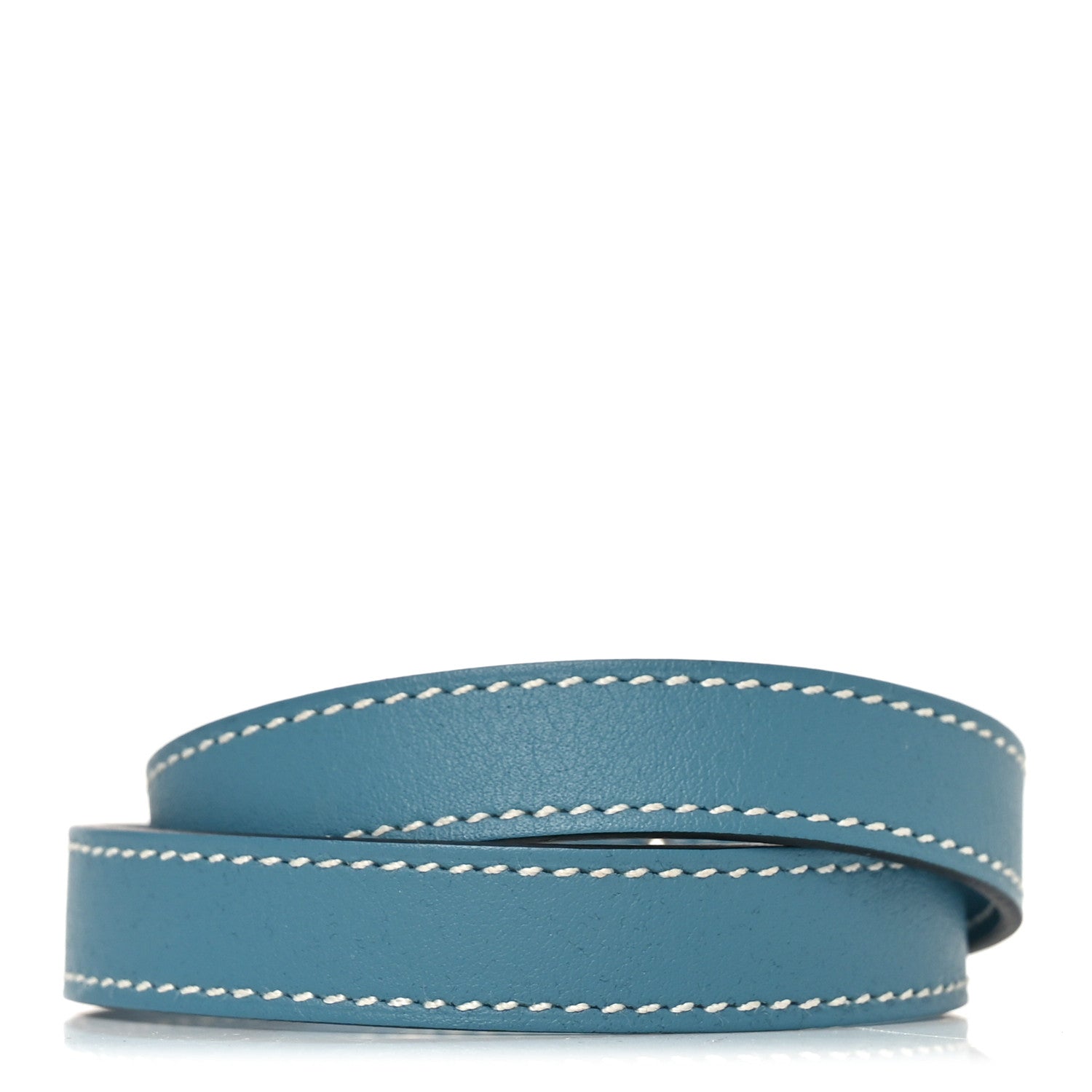 Hermes Swift Kelly Double Tour Bracelet T5 Bleu Jean 3 of 5