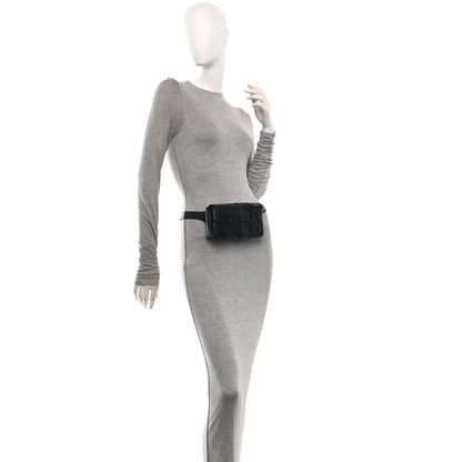 Bottega Veneta Paper Calfskin Maxi Intreccio The Belt Cassette Bag Black 2 of 12