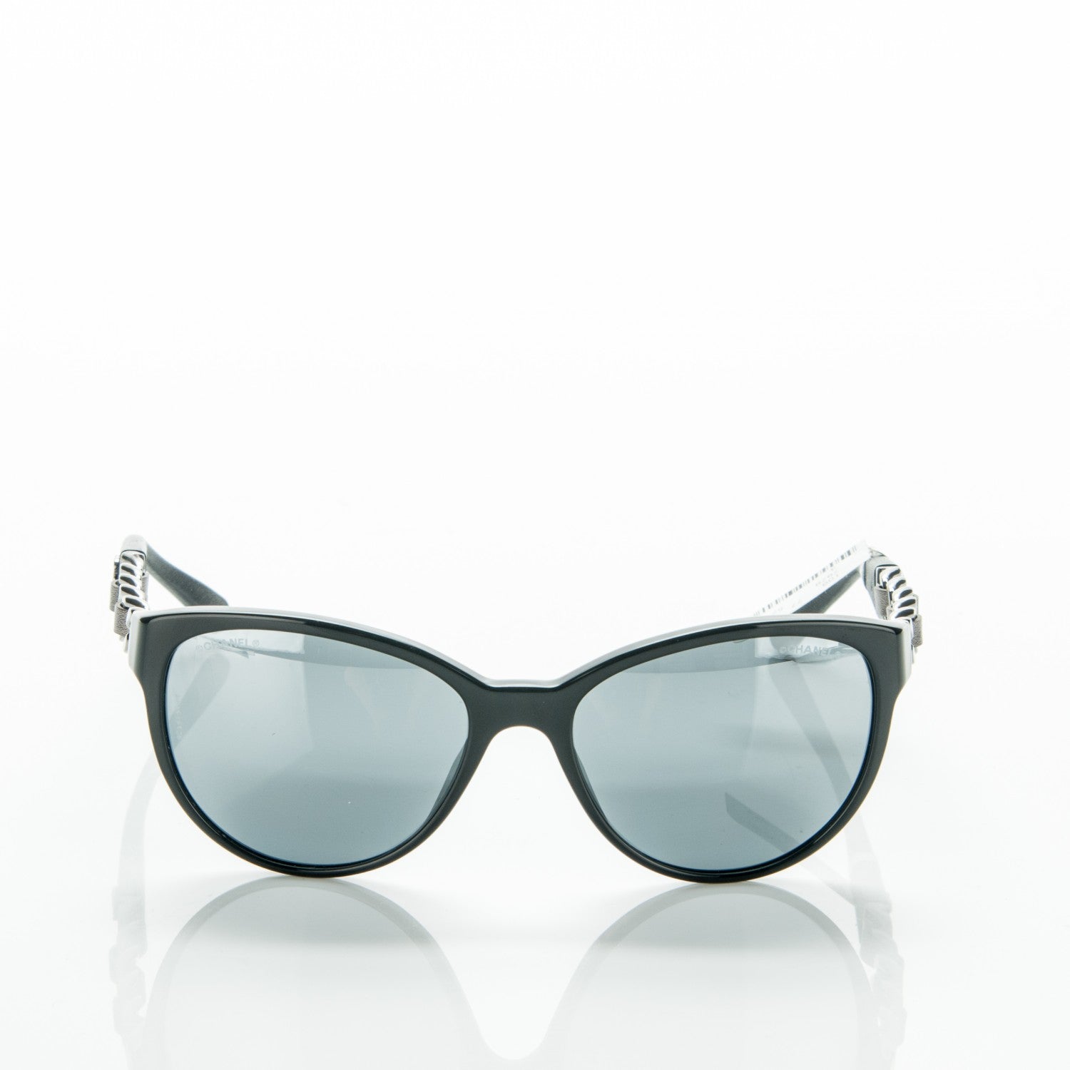 Chanel Butterfly Chain Sunglasses 5215-Q Black 2 of 5