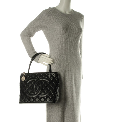 Chanel Caviar Quilted Medallion Tote Black 2 of 7