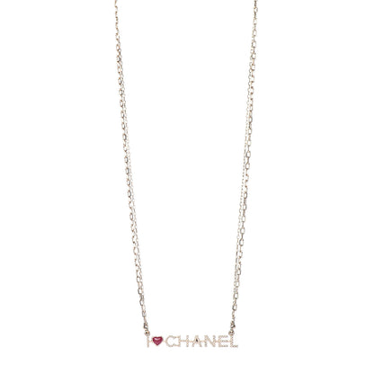 Chanel Chain I Heart Necklace Gold 1 of 5