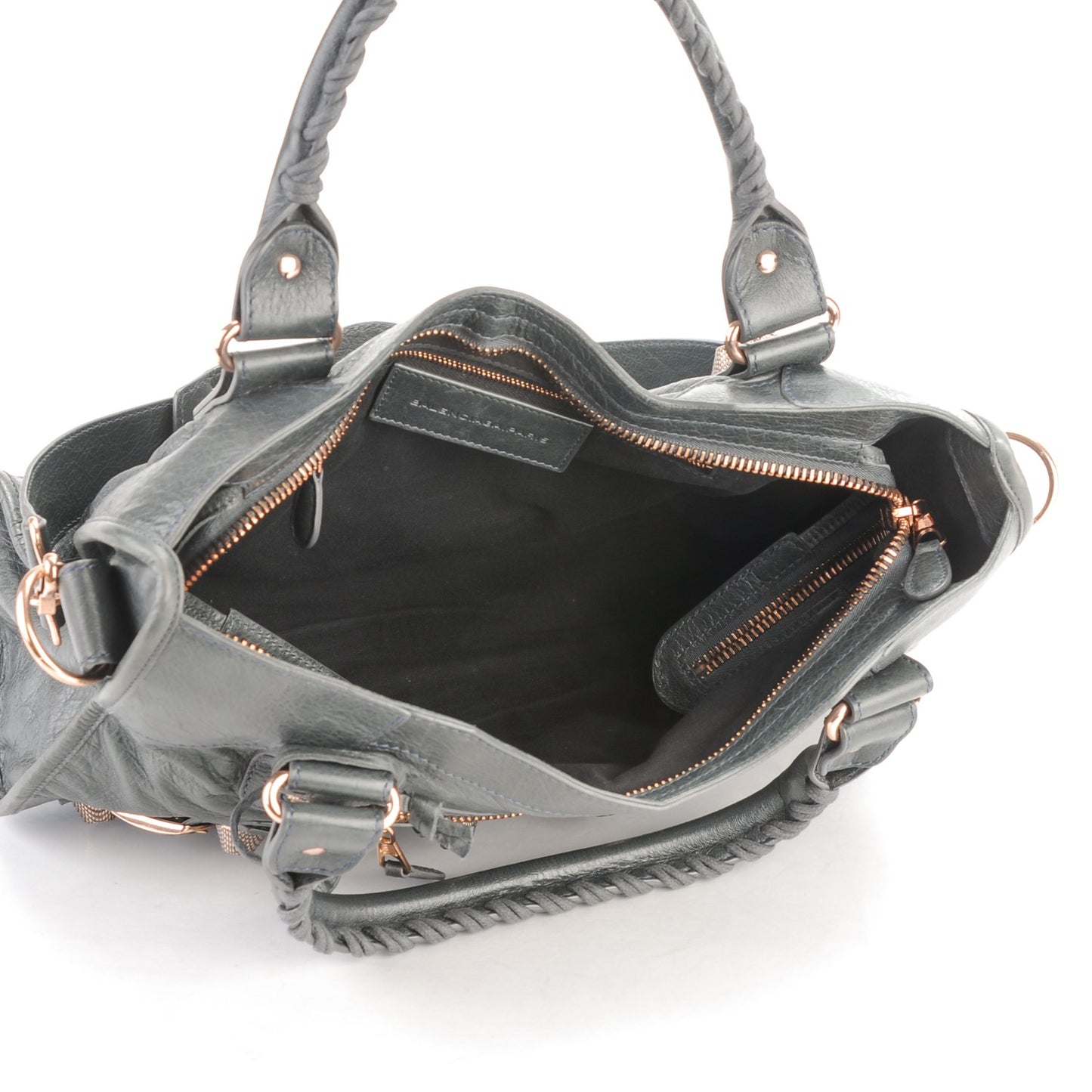 Agneau Giant 21 Rose Gold Hardware City Anthracite