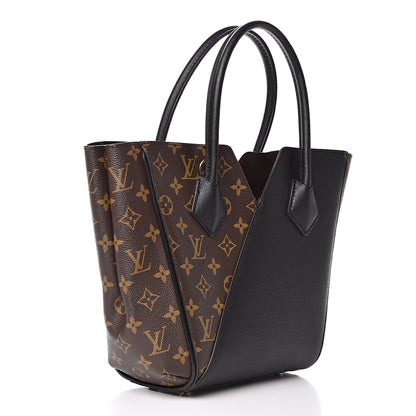 Louis Vuitton Calfskin Monogram Kimono Tote PM Black 3 of 9