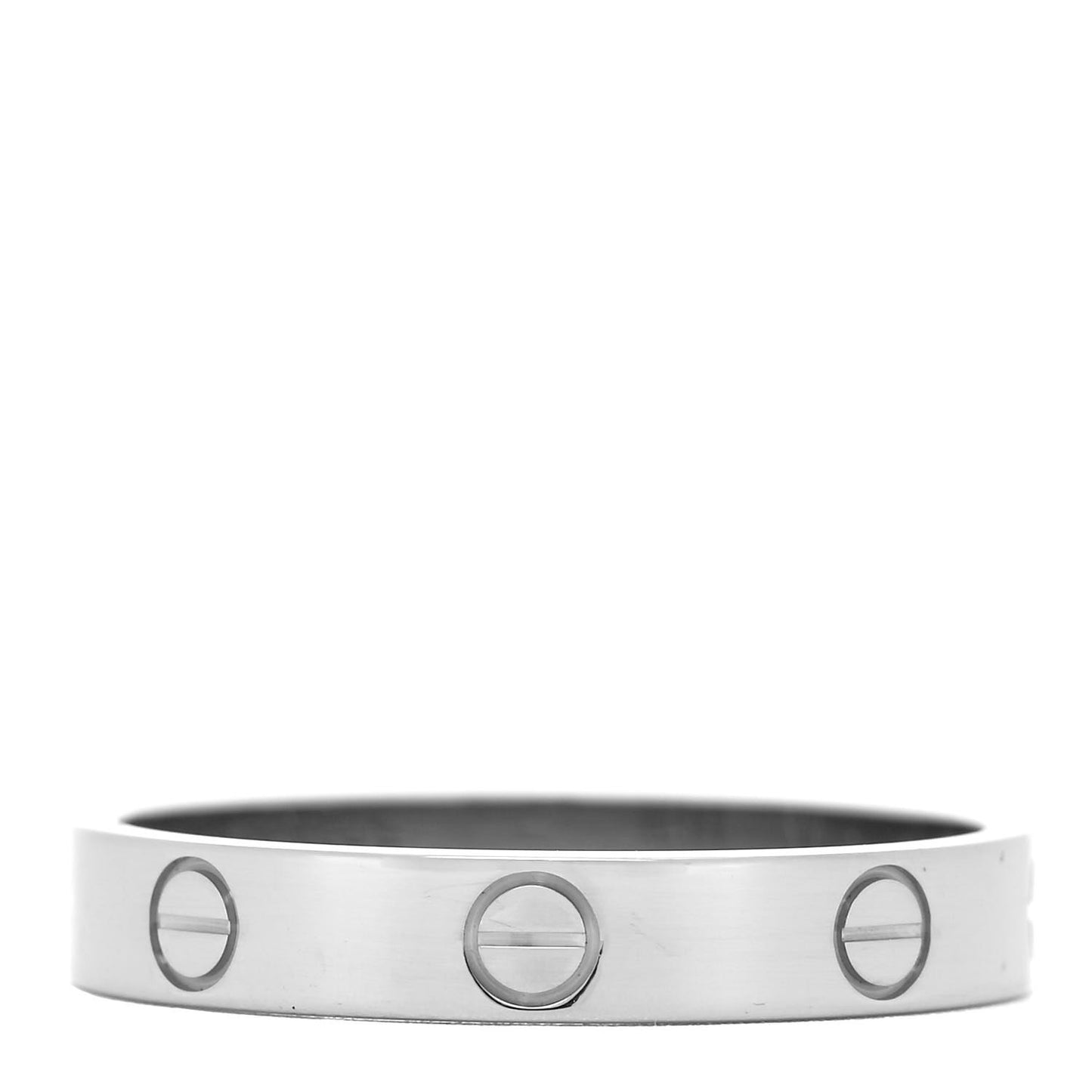 18K White Gold 3.5mm LOVE Wedding Band Ring 59 8.75