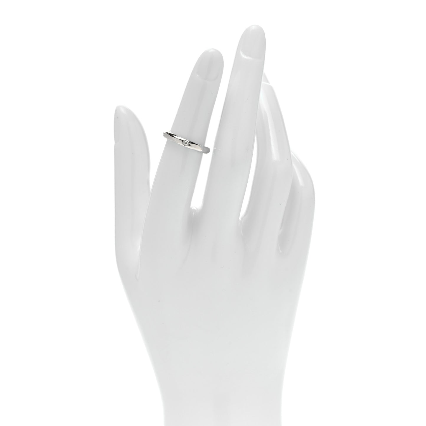 Platinum Diamond Elsa Peretti Band Ring 49 5