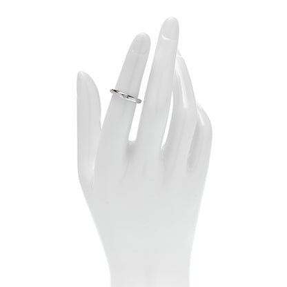 Tiffany Platinum Diamond Elsa Peretti Band Ring 49 5 2 of 5