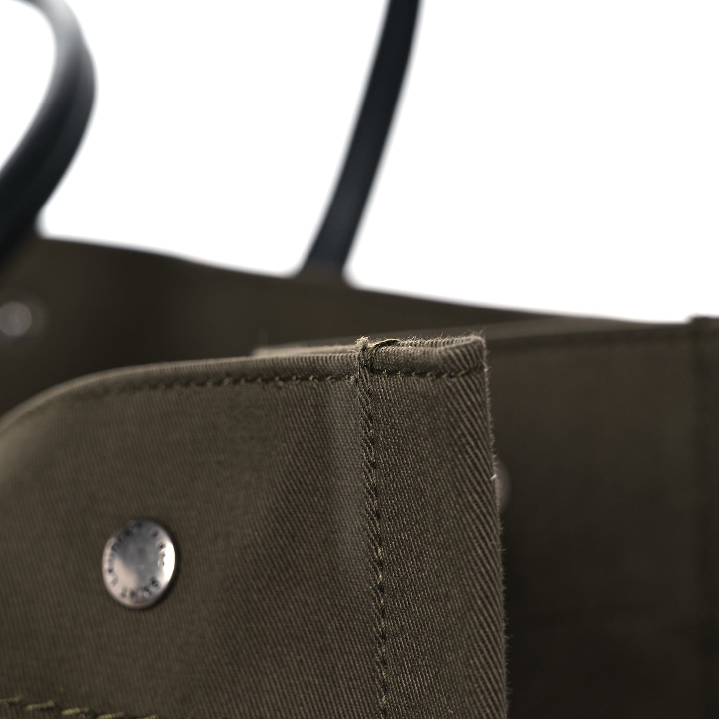 Linen Calfskin Rive Gauche Tote Khaki