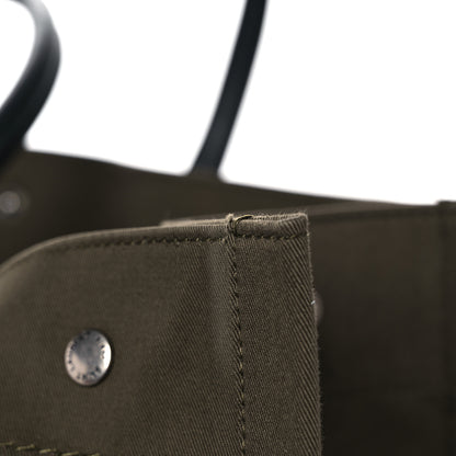 Saint Laurent Linen Calfskin Rive Gauche Tote Khaki 19 of 24