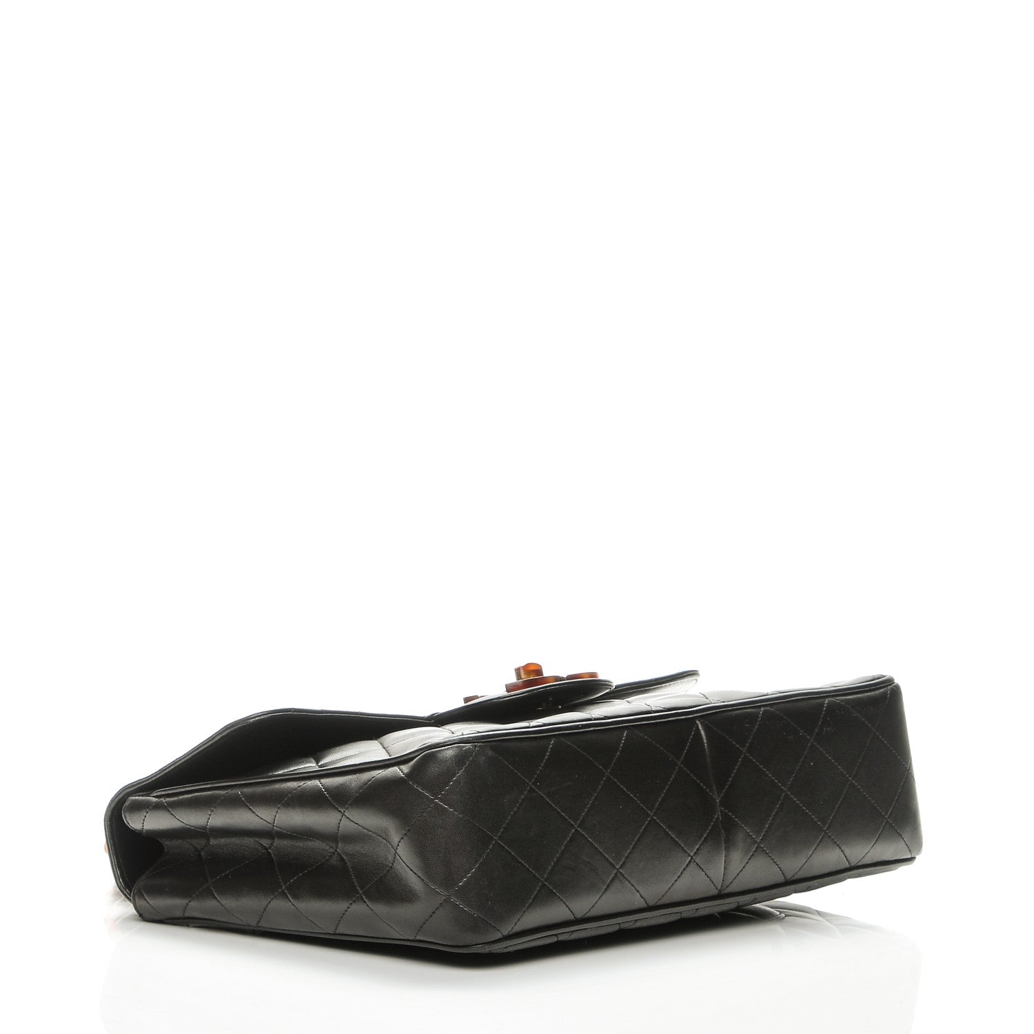 Chanel Lambskin Quilted Bekko Jumbo Single Flap Black 4 of 10
