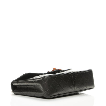 Chanel Lambskin Quilted Bekko Jumbo Single Flap Black 4 of 10