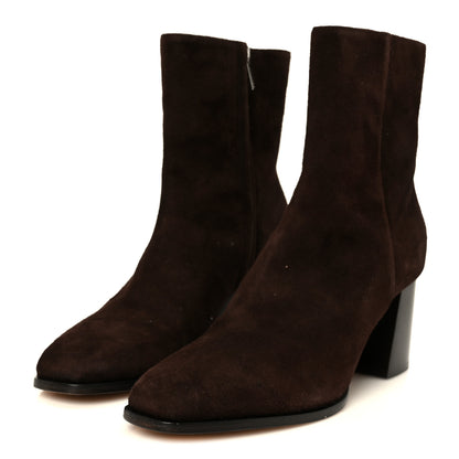 Jimmy Choo Suede Linne Ankle Boots 39 Brown 4 of 8