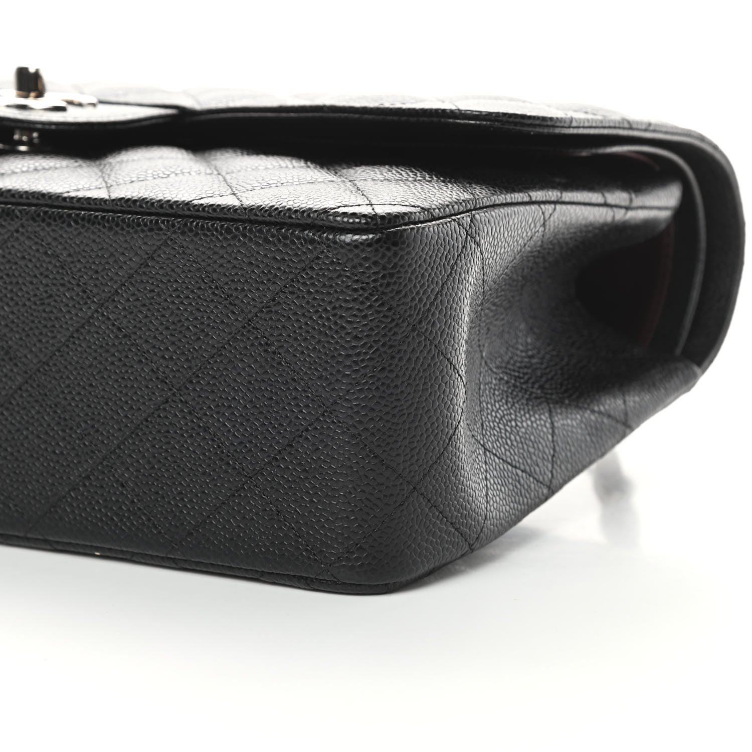 Chanel Caviar Quilted Jumbo Double Flap Black 11 of 12