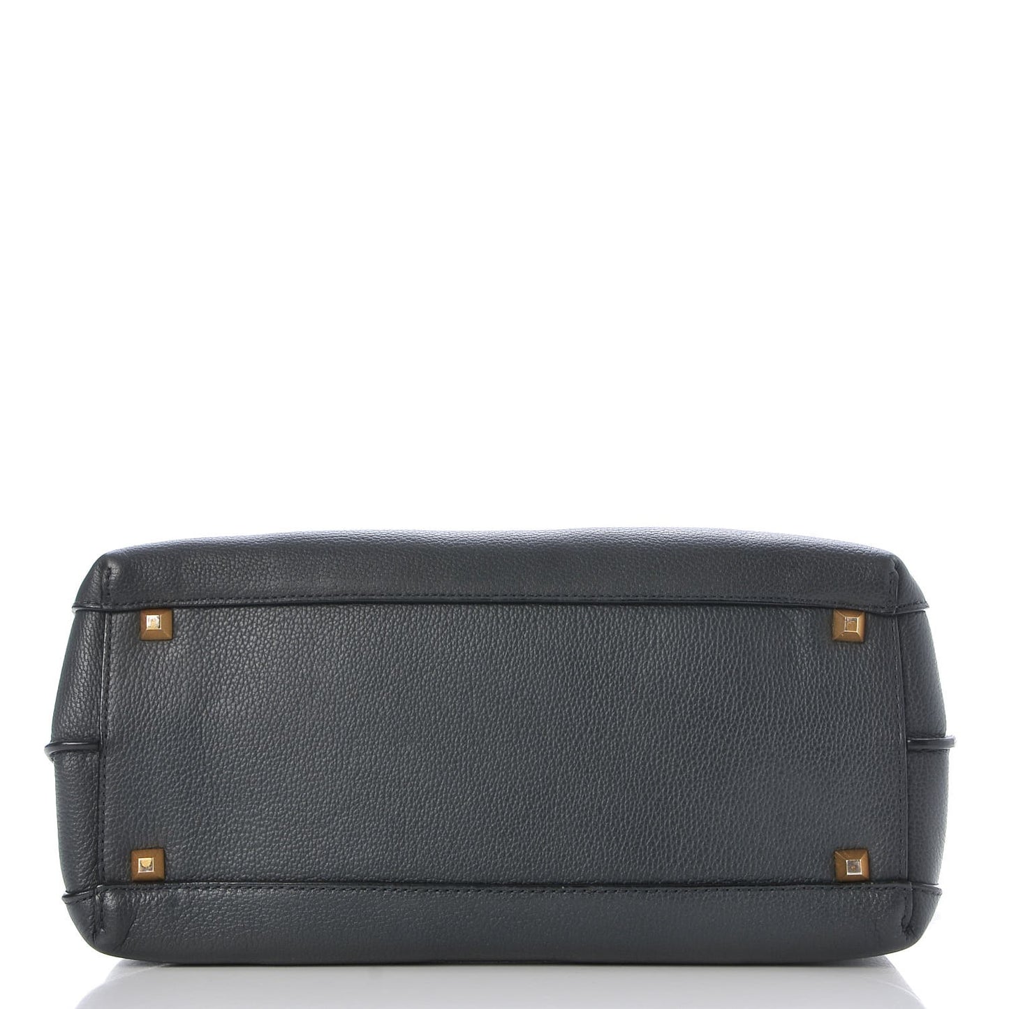 Grained Calfskin Medium Milla Tote Phantom Grey