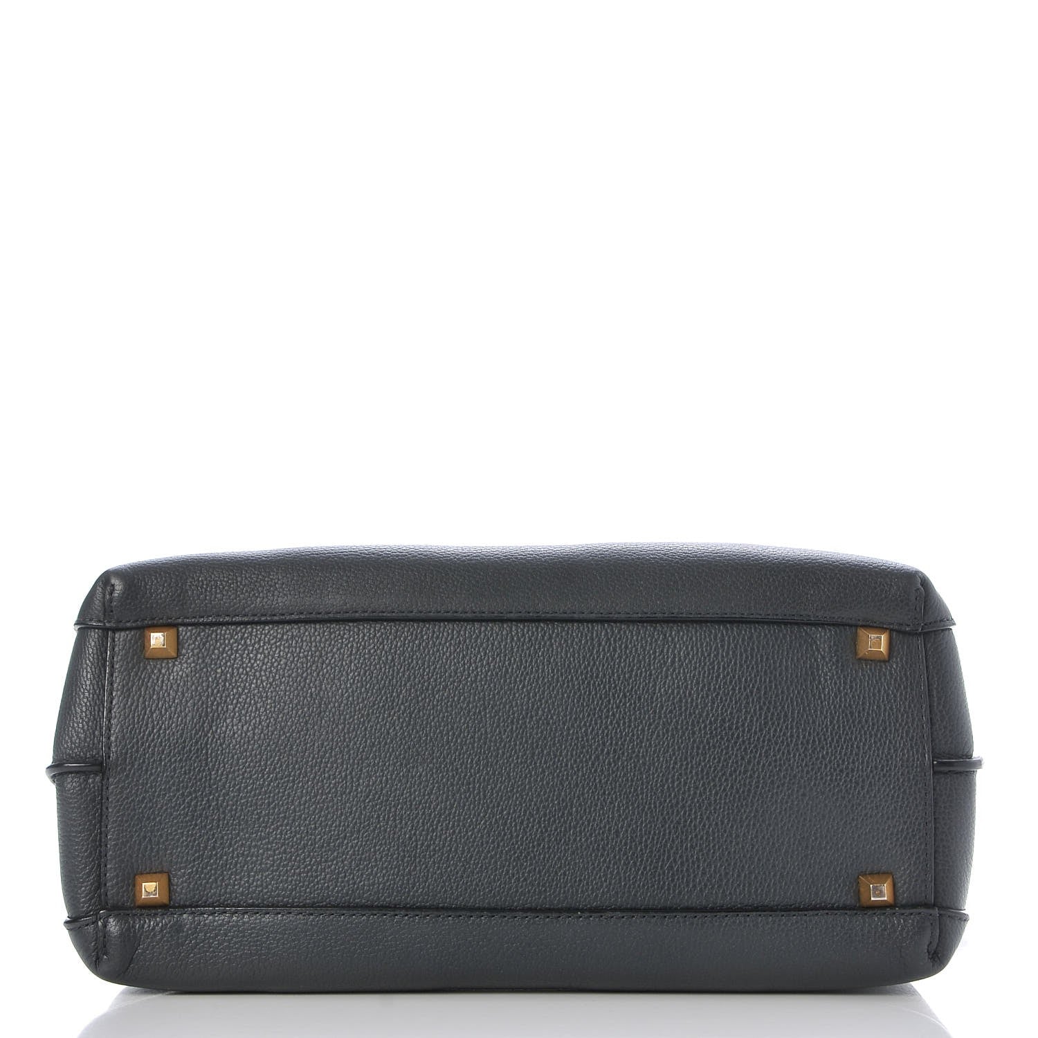 MCM Grained Calfskin Medium Milla Tote Phantom Grey 7 of 19