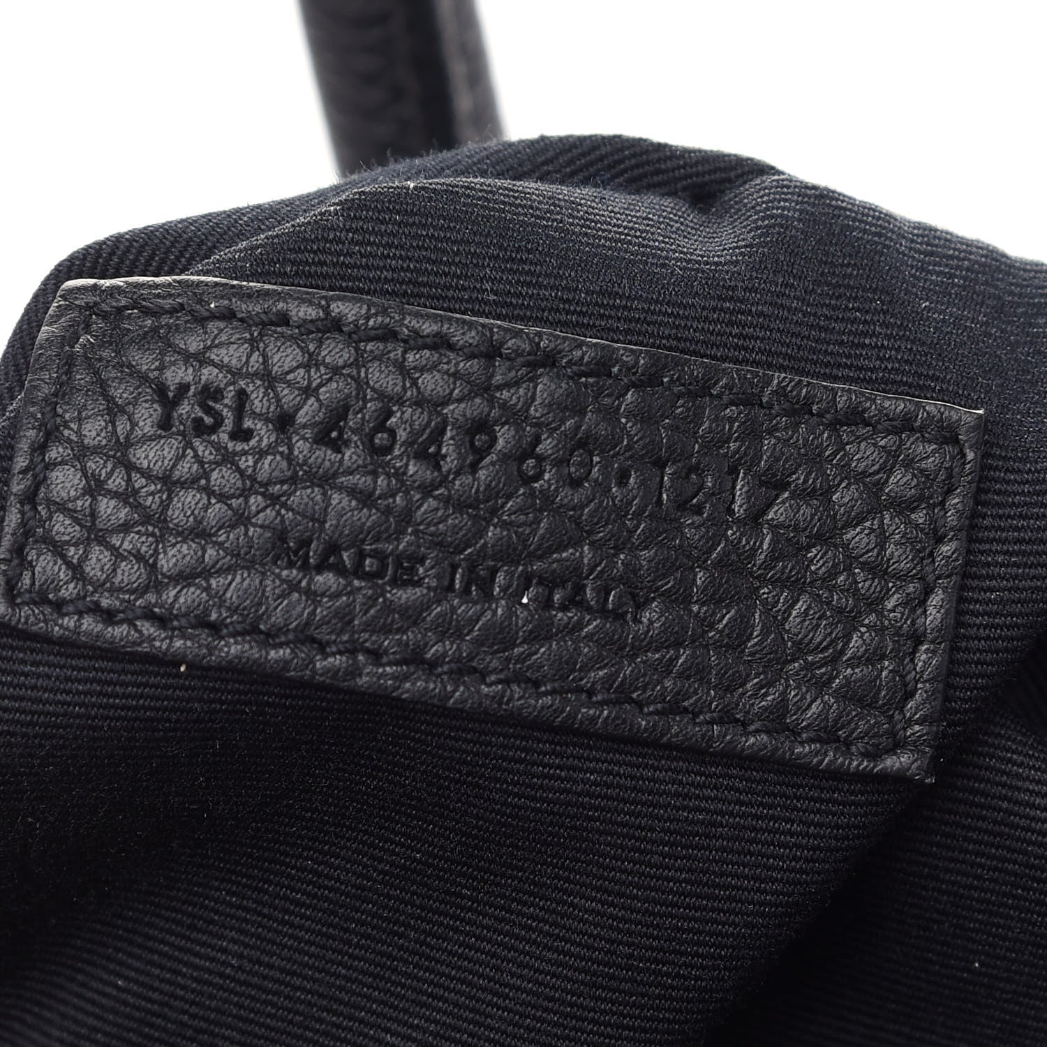 Saint Laurent Grained Calfskin Small Supple Sac De Jour Black 6 of 10
